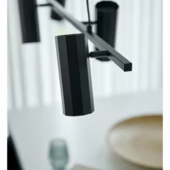 Luminaires Scandinaves-Luminaires Nordlux Suspension Nordlux ALANIS Noir, 4 lumières