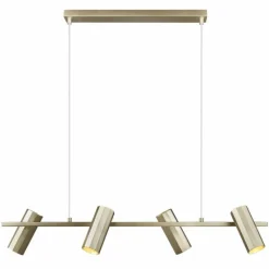 Luminaires Scandinaves-Luminaires Nordlux Suspension Nordlux ALANIS Laiton, 4 lumières