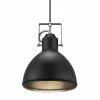 Luminaires Scandinaves-Luminaires Nordlux Suspension Nordlux ASLAK Noir, 1 lumière