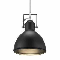 Luminaires Scandinaves-Luminaires Nordlux Suspension Nordlux ASLAK Noir, 1 lumière