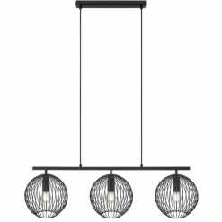 Lampes À Boules-Luminaires Nordlux Suspension Nordlux BERONI Noir, 3 lumières