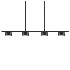 Luminaires Nordlux Suspension Nordlux CLYDE LED Noir, 4 lumières* Éclairage Led