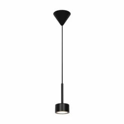 Luminaires Scandinaves-Luminaires Nordlux Suspension Nordlux CLYDE LED Noir, 1 lumière