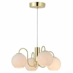 Luminaires Nordlux Suspension Nordlux FRANCA Laiton, 4 lumières