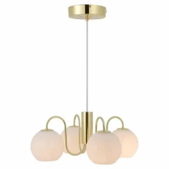 Luminaires Nordlux Suspension Nordlux FRANCA Laiton, 4 lumières