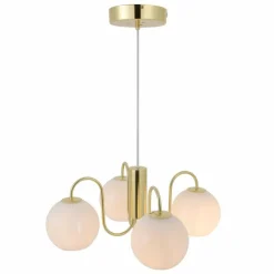 Luminaires Nordlux Suspension Nordlux FRANCA Laiton, 4 lumières