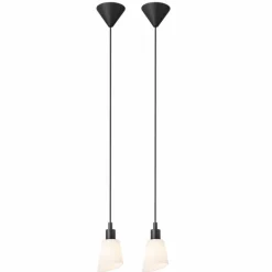 Luminaires Nordlux Suspension Nordlux MOLLI Noir, 1 lumière