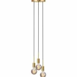 Luminaires Nordlux Suspension Nordlux PACO Laiton, 3 lumières* Suspensions