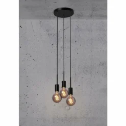 Luminaires Nordlux Suspension Nordlux PACO Noir, 3 lumières* Suspensions