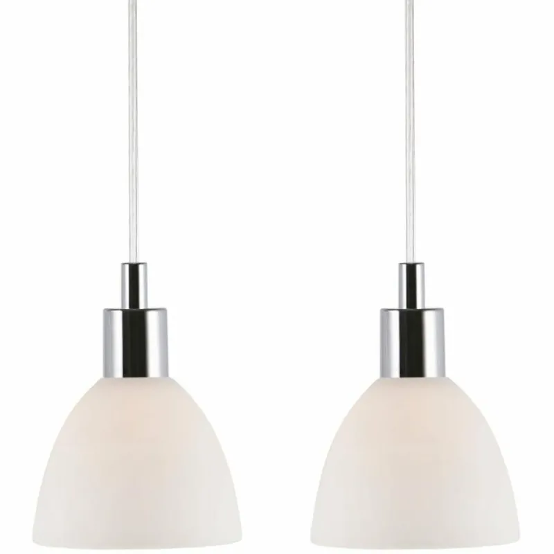 Luminaires Nordlux Suspension Nordlux RAY Chrome, 2 lumières