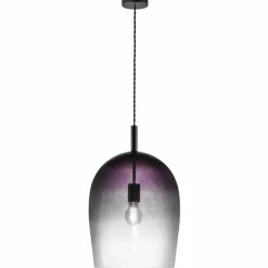 Suspension Verre Fumé-Luminaires Nordlux Suspension Nordlux UMA Noir, 1 lumière