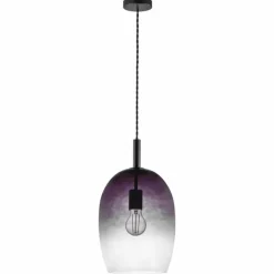 Suspension Verre Fumé-Luminaires Nordlux Suspension Nordlux UMA Noir, 1 lumière