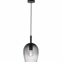 Suspension Verre Fumé-Luminaires Nordlux Suspension Nordlux UMA Noir, 1 lumière