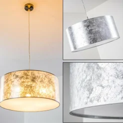 Lampes En Tissu-hofstein Suspension Norrfors Nickel mat, 3 lumières