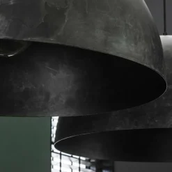 Lampes Vintages & Rétros-hofstein Suspension Nottoria Noir, 2 lumières