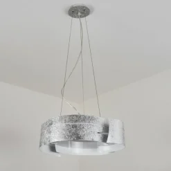 hofstein Suspension Novara Argenté, 3 lumières