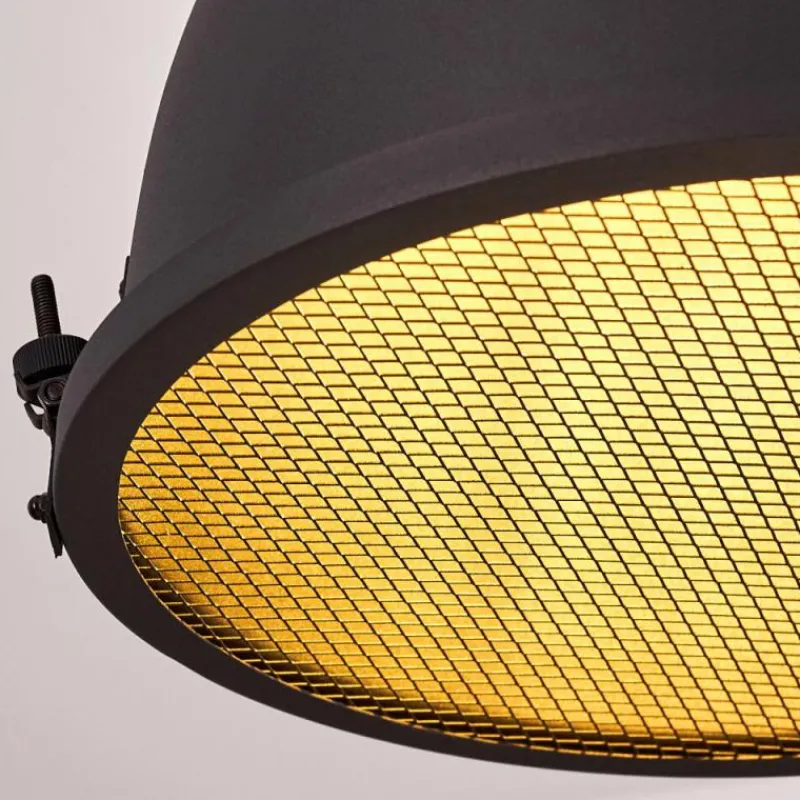 Lampes Industrielles-hofstein Suspension Ogho Noir, 2 lumières