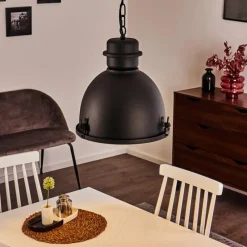 Lampes Industrielles-hofstein Suspension Ogho Noir, 1 lumière