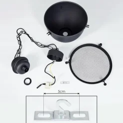 Lampes Industrielles-hofstein Suspension Ogho Noir, 1 lumière