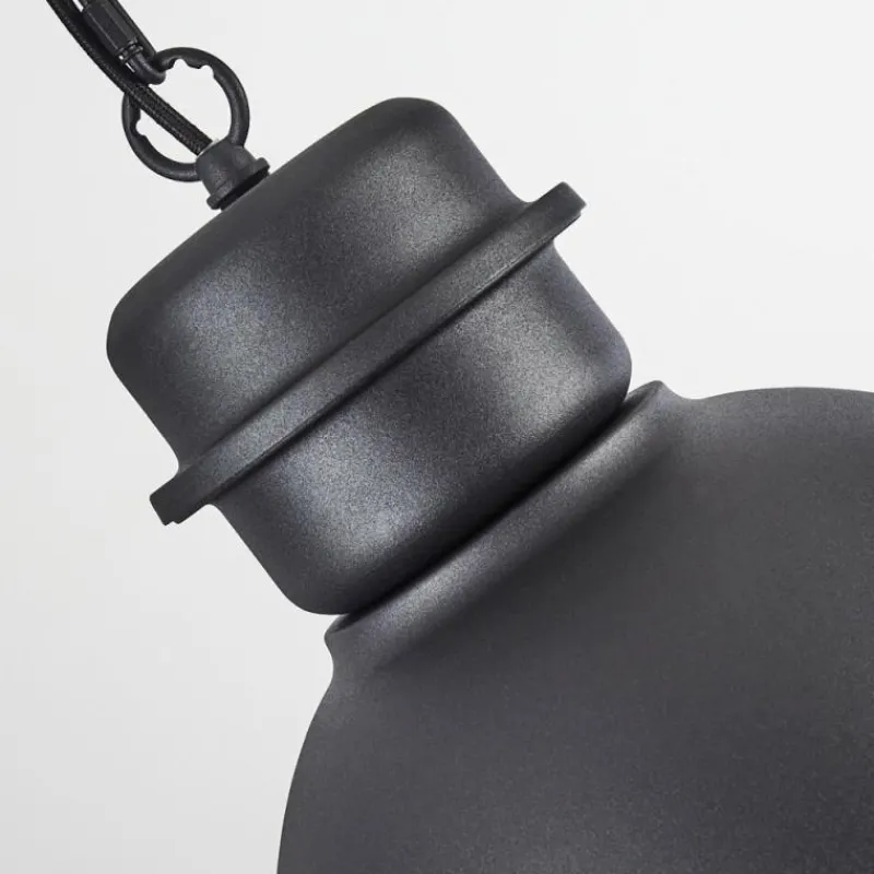 Lampes Industrielles-hofstein Suspension Ogho Noir, 1 lumière