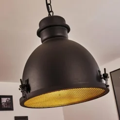 Lampes Industrielles-hofstein Suspension Ogho Noir, 1 lumière