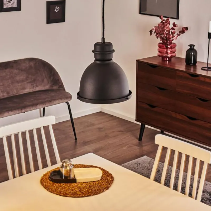 Lampes Industrielles-hofstein Suspension Ogho Noir, 1 lumière