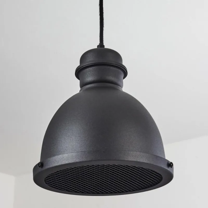 Lampes Industrielles-hofstein Suspension Ogho Noir, 1 lumière