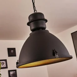 Lampes Industrielles-hofstein Suspension Ogho Noir, 1 lumière