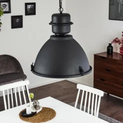 Lampes Industrielles-hofstein Suspension Ogho Noir, 1 lumière