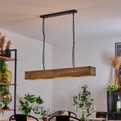 Lampes Industrielles-hofstein Suspension Olomouc Écru, Noir, 4 lumières