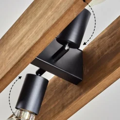 Lampes Industrielles-hofstein Suspension Olomouc Écru, Noir, 4 lumières