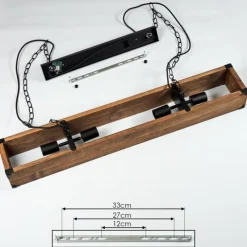 Lampes Industrielles-hofstein Suspension Olomouc Écru, Noir, 4 lumières