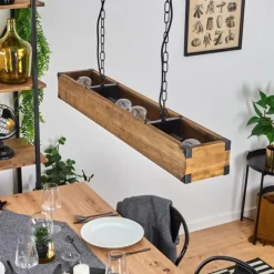 Lampes Industrielles-hofstein Suspension Olomouc Écru, Noir, 4 lumières