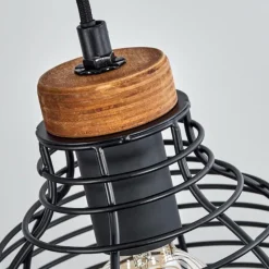 Lampes Vintages & Rétros-hofstein Suspension Omba Noir, 6 lumières