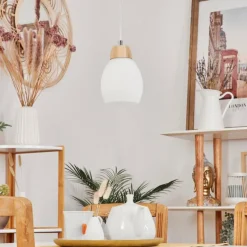 Luminaires Scandinaves-hofstein Suspension Ombucta Écru, 1 lumière