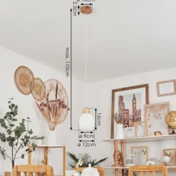 Luminaires Scandinaves-hofstein Suspension Ombucta Écru, 1 lumière