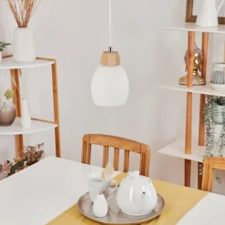 Luminaires Scandinaves-hofstein Suspension Ombucta Écru, 1 lumière