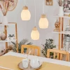 Luminaires Scandinaves-hofstein Suspension Ombucta Écru, 3 lumières
