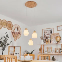 Luminaires Scandinaves-hofstein Suspension Ombucta Écru, 3 lumières