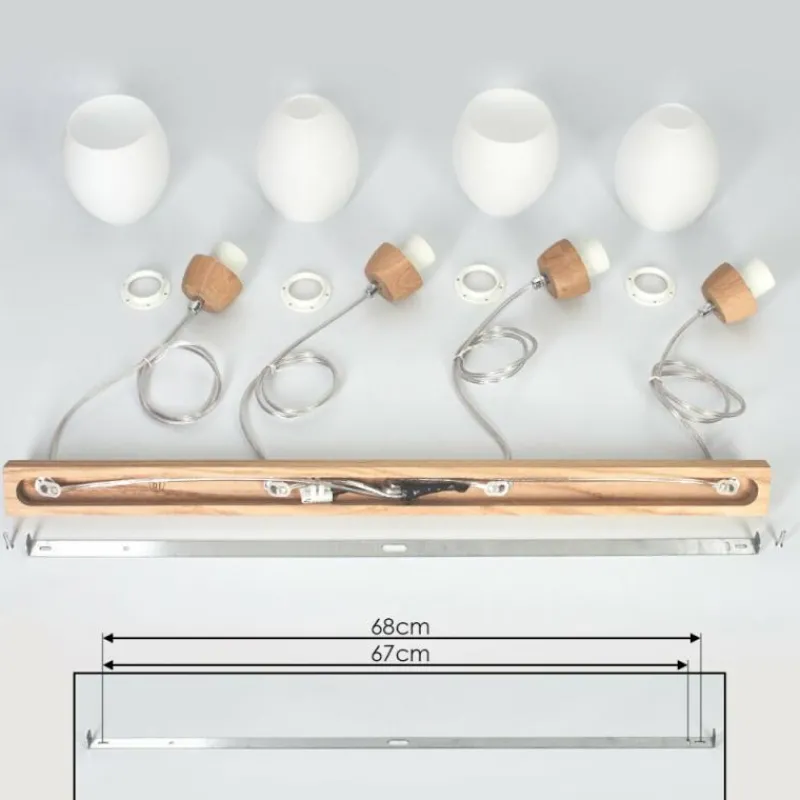 Luminaires Scandinaves-hofstein Suspension Ombucta Écru, 4 lumières