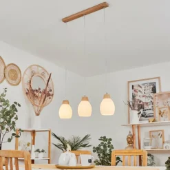 hofstein Suspension Ombucta Écru, 3 lumières