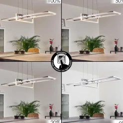 hofstein Suspension Omega LED Argenté, 1 lumière