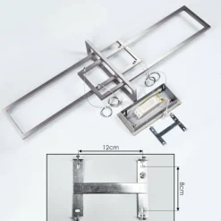 hofstein Suspension Omega LED Argenté, 1 lumière