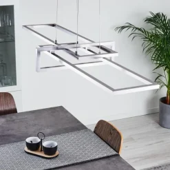 hofstein Suspension Omega LED Argenté, 1 lumière