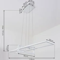 hofstein Suspension Omega LED Blanc, 1 lumière