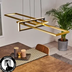 Lampes Art Déco-hofstein Suspension Omega LED Noir, 1 lumière