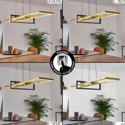 Lampes Art Déco-hofstein Suspension Omega LED Noir, 1 lumière