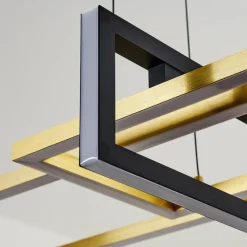 Lampes Art Déco-hofstein Suspension Omega LED Noir, 1 lumière