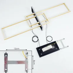 Lampes Art Déco-hofstein Suspension Omega LED Noir, 1 lumière