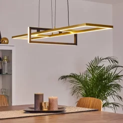 Lampes Art Déco-hofstein Suspension Omega LED Noir, 1 lumière